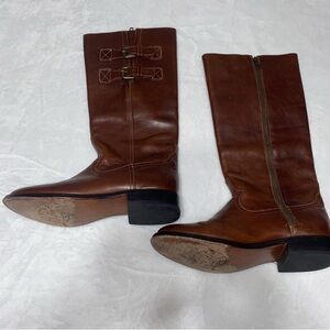 Lucchese Women’s Boots size 8.5 B Made In Mexico Mid Calf Leather Boots